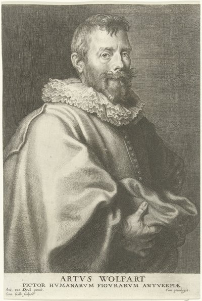 Porträt des Malers Artus Wolffort von Cornelis Galle the Elder